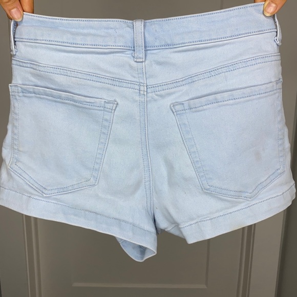 Baby Blue Highwaisted Shorts - Picture 2 of 2